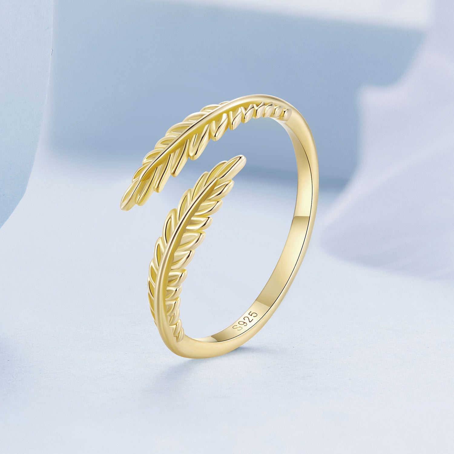 S925 Sterling Silver Gold Plated 0.16cm Ring