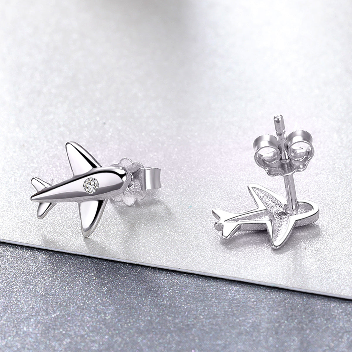 925 Sterling Silver Earrings with Pavé Setting CZ for Women