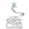 925 Sterling Silver Plated Platinum Pavé Setting CZ Ring for Women