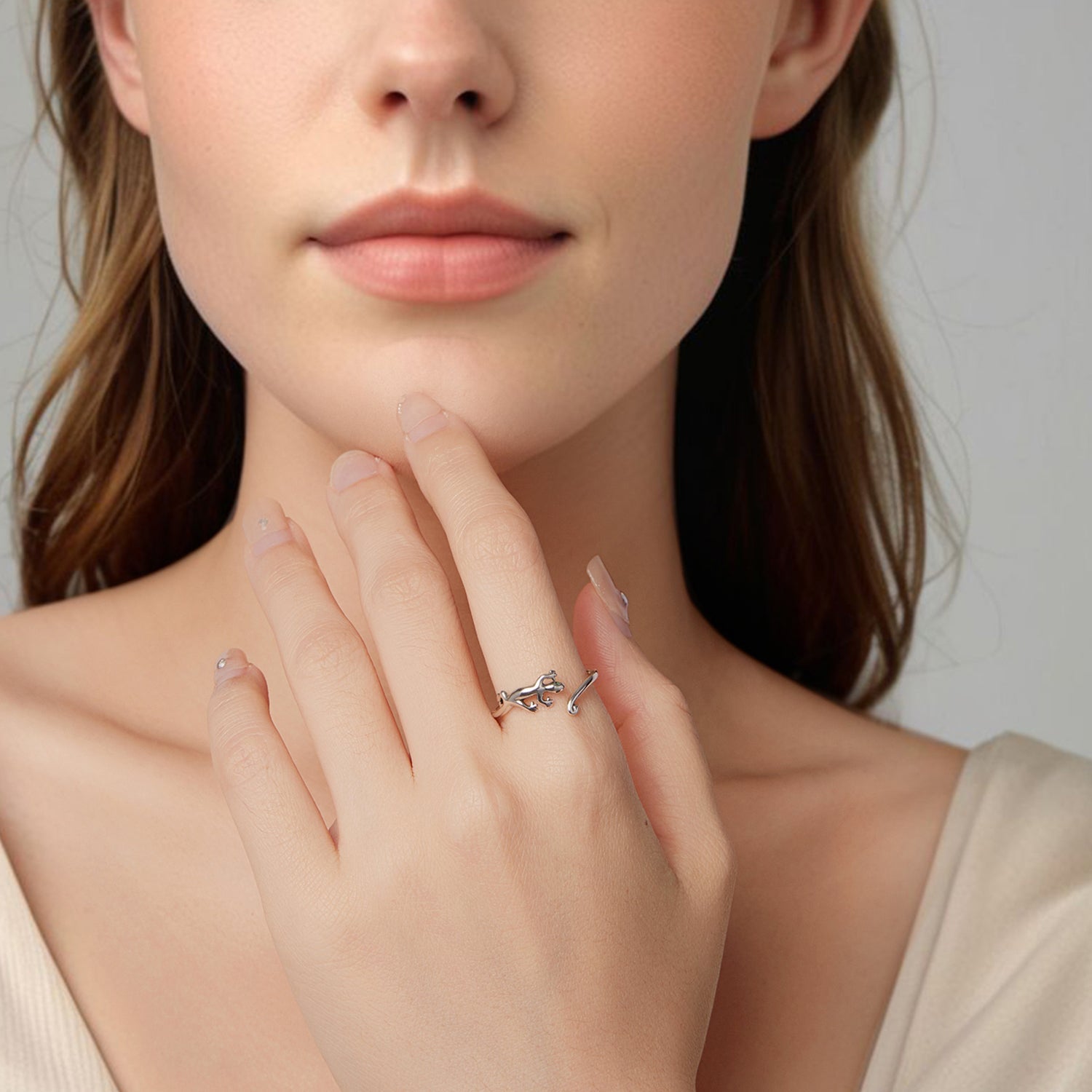 925 Sterling Silver Oxidized Pavé Setting CZ Ring
