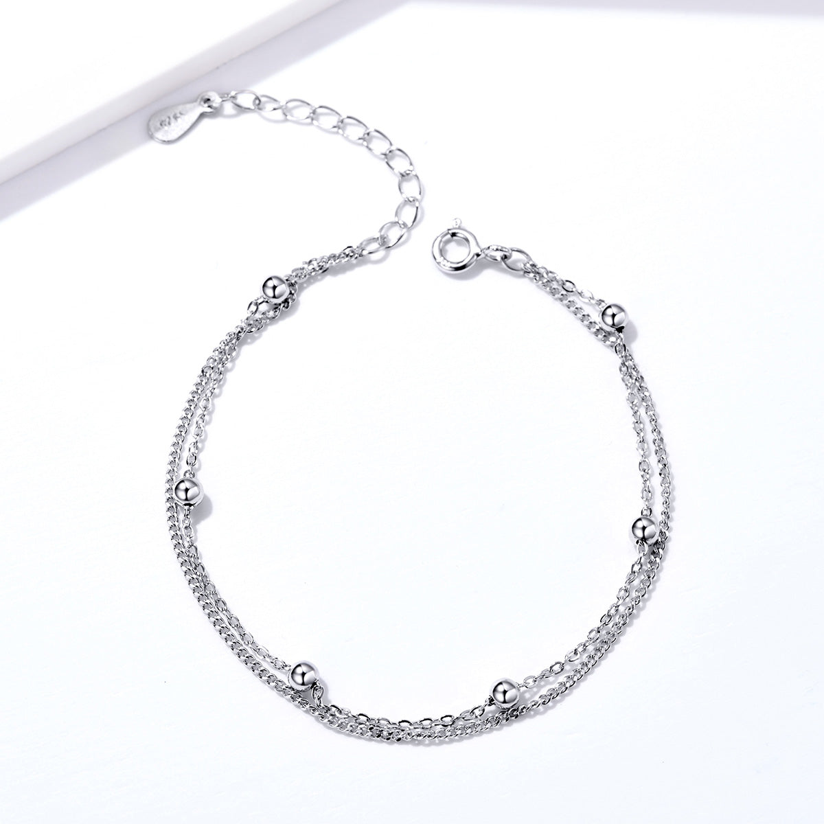 925 Sterling Silver Adjustable 19cm Bracelet for Women