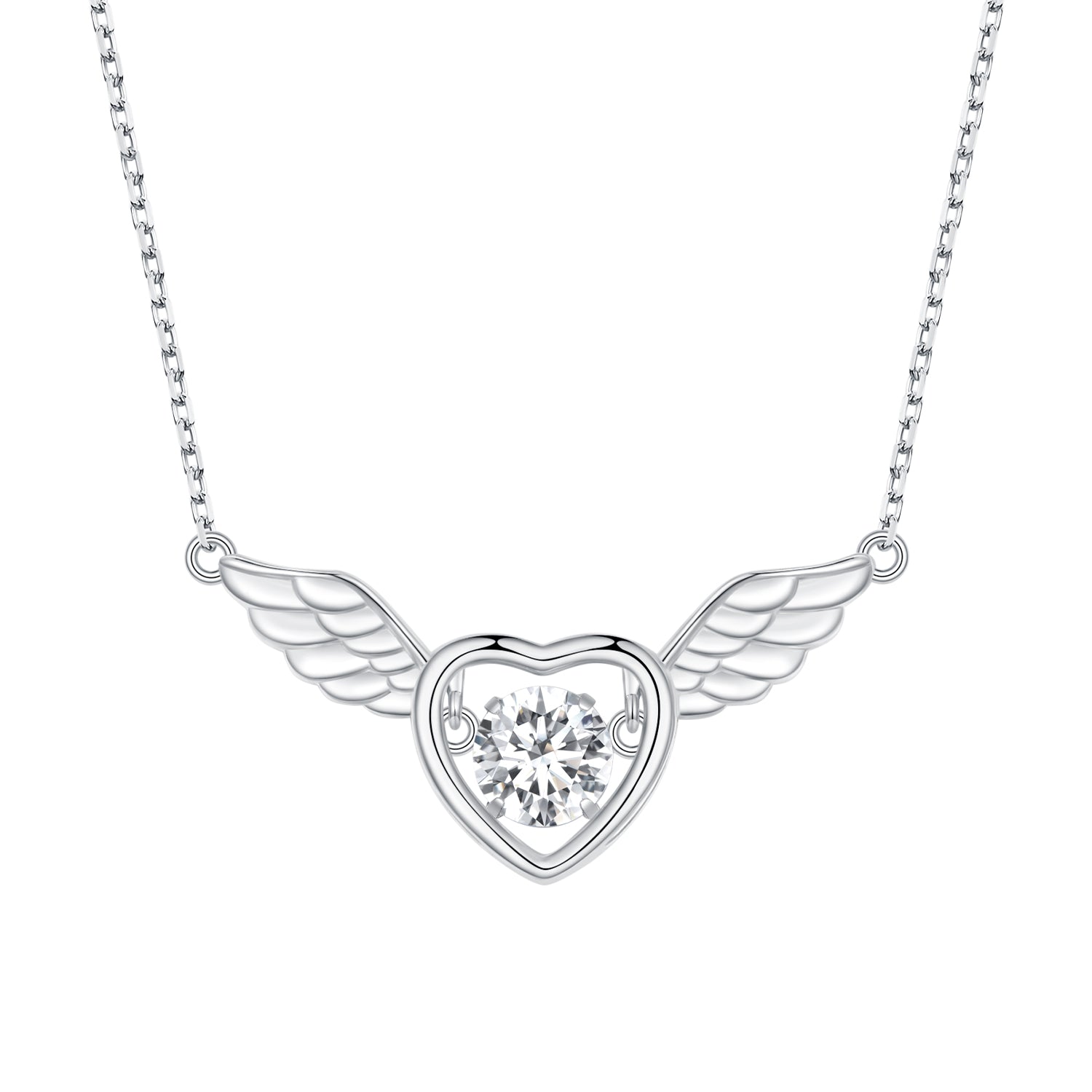 925 Sterling Silver Adjustable Necklace with Zircon and CZ for Women