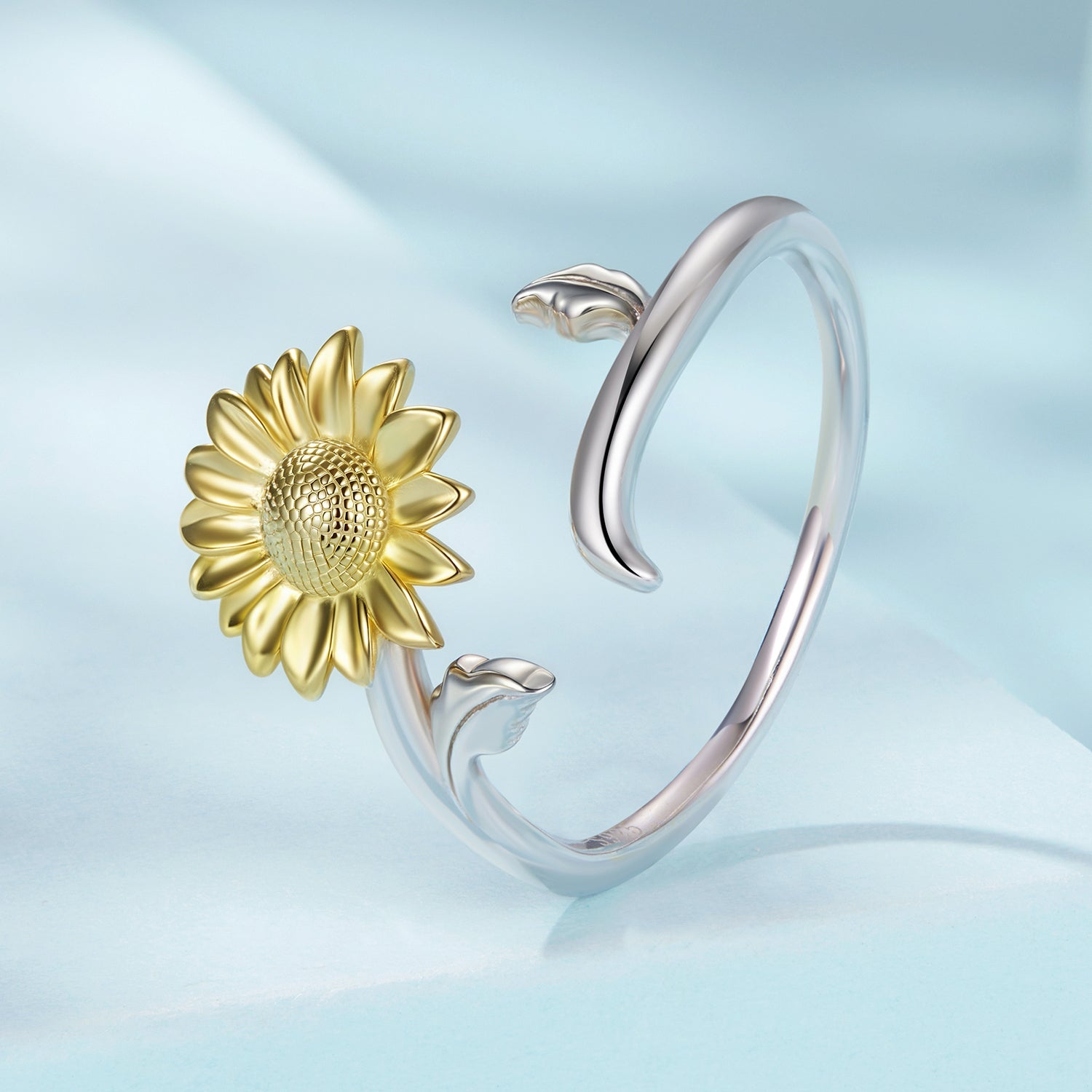 925 Sterling Silver Plated White Gold Ring for Women