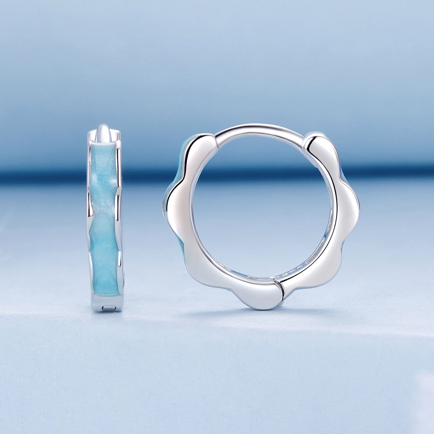 925 Sterling Silver Enamel Plated Earrings for Women