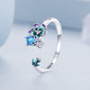 925 Sterling Silver Pendant with Enamel & CZ for Women