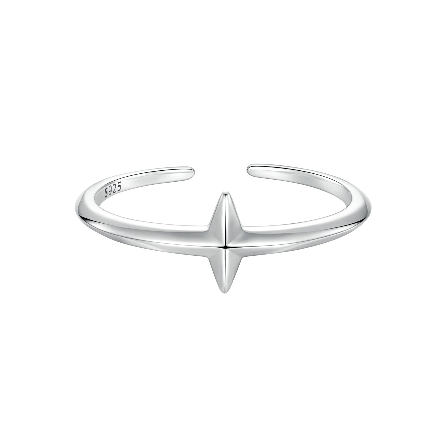 925 Sterling Silver Oxidized Silver 0.12cm Ring for Men