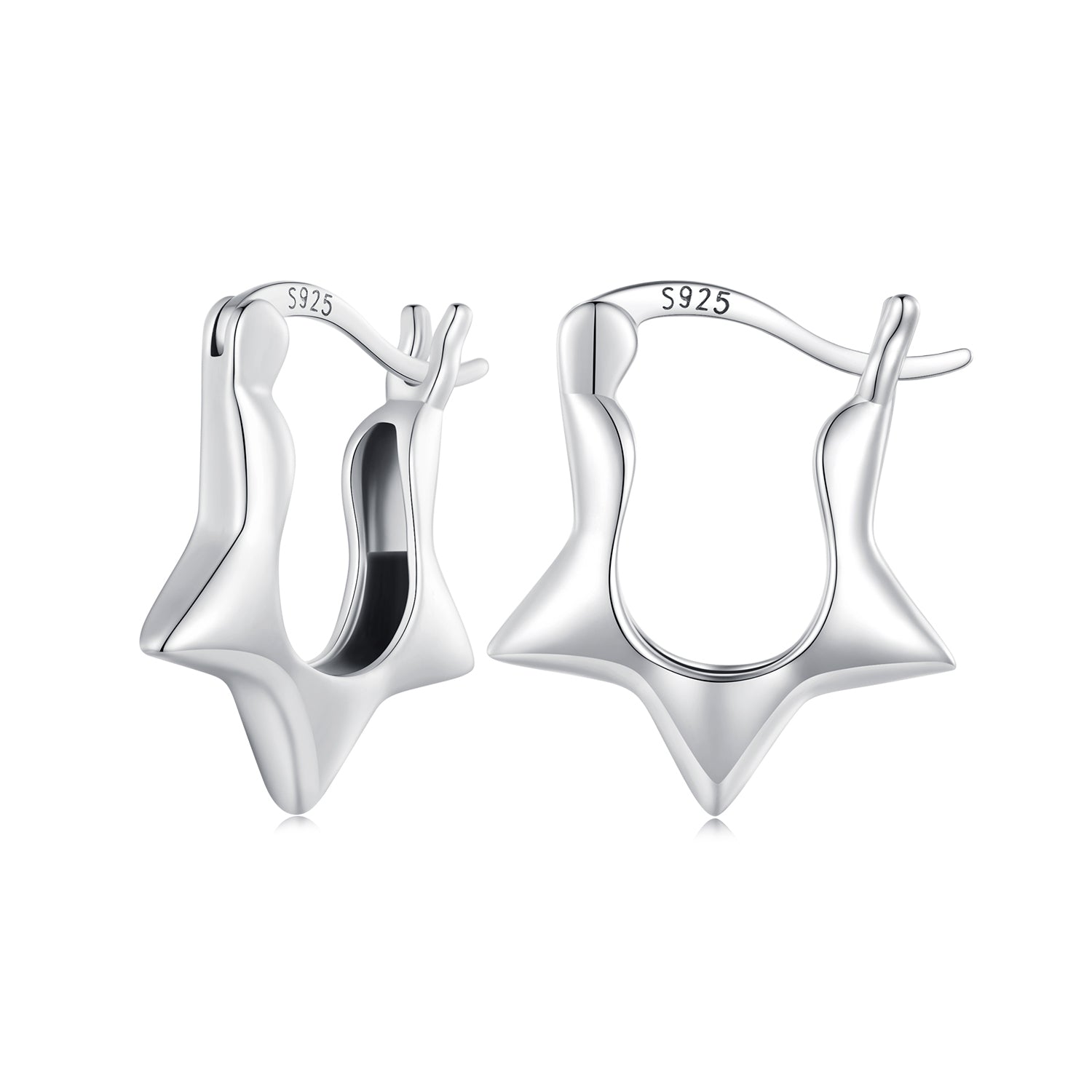 S925 Sterling Silver Earrings for Women - Oxidized Silver, 17x4mm