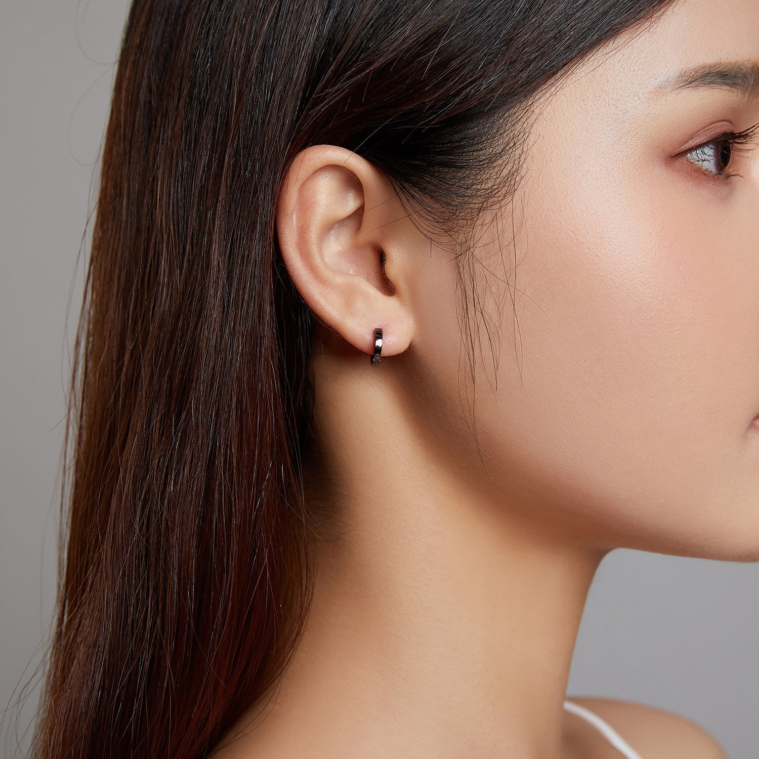 925 Sterling Silver & Plated Black Gold Earrings