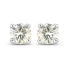 0.71 Carat Genuine White Diamond 14K White Gold Earrings