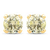 1.02 Carat Genuine LB Diamond 14K Yellow Gold Earrings