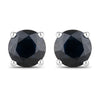 1.70 Carat Genuine Blue Sapphire 10K White Gold Earrings