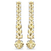 18K White Gold Plated 7.22 Carat Genuine Citrine .925 Sterling Silver Earrings