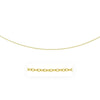 2.5mm 14k Yellow Gold Pendant Chain with Textured Links