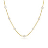14k Yellow Gold CZ By the Yard Long Links