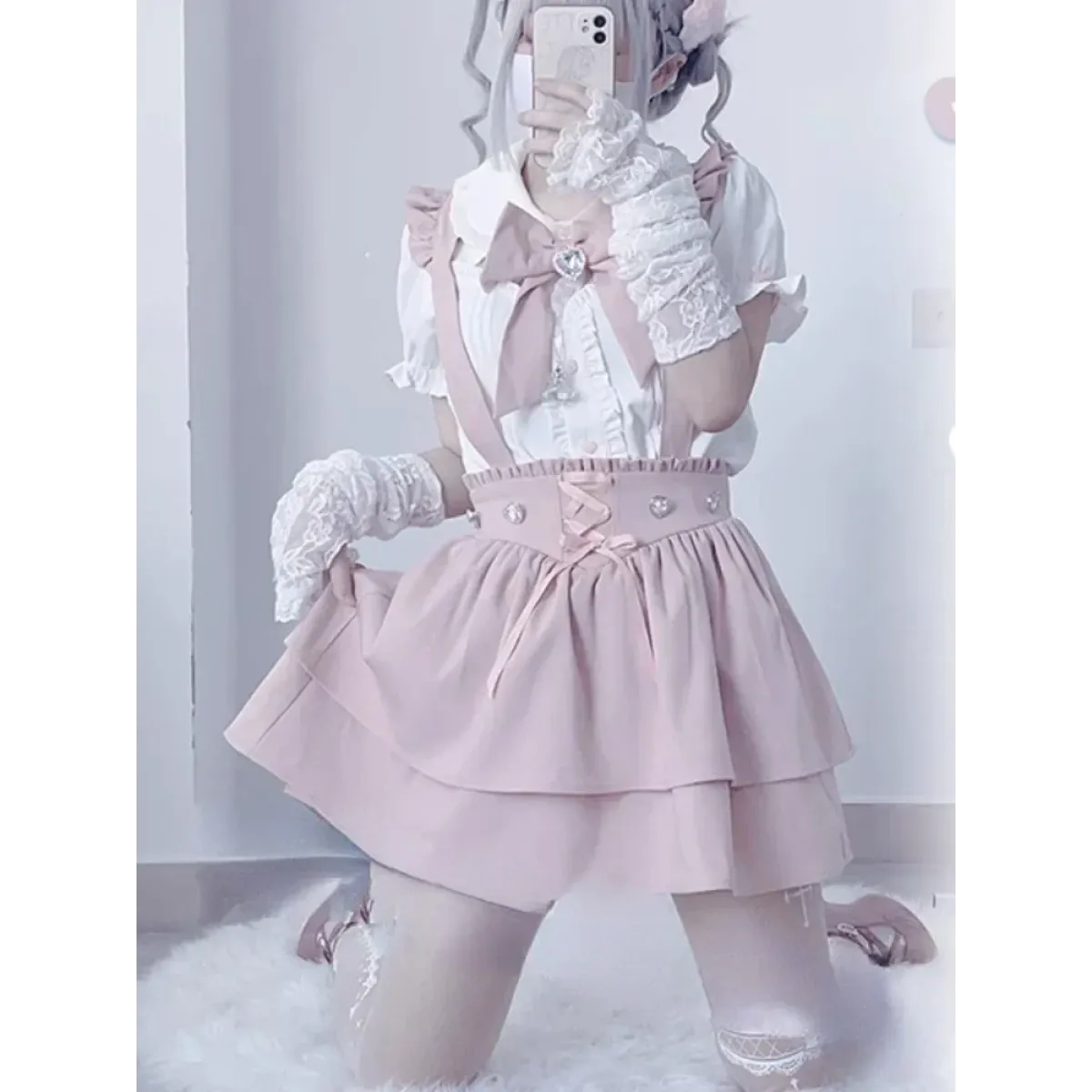 Sweet Fairy Kei Ribbon Blouse