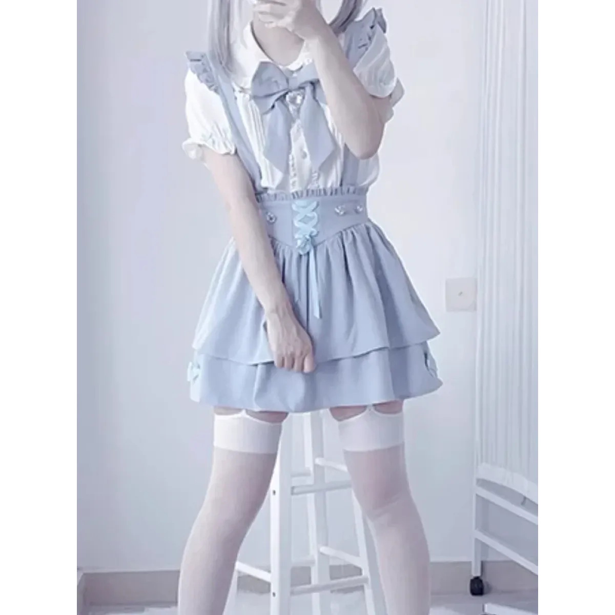 Sweet Fairy Kei Ribbon Blouse