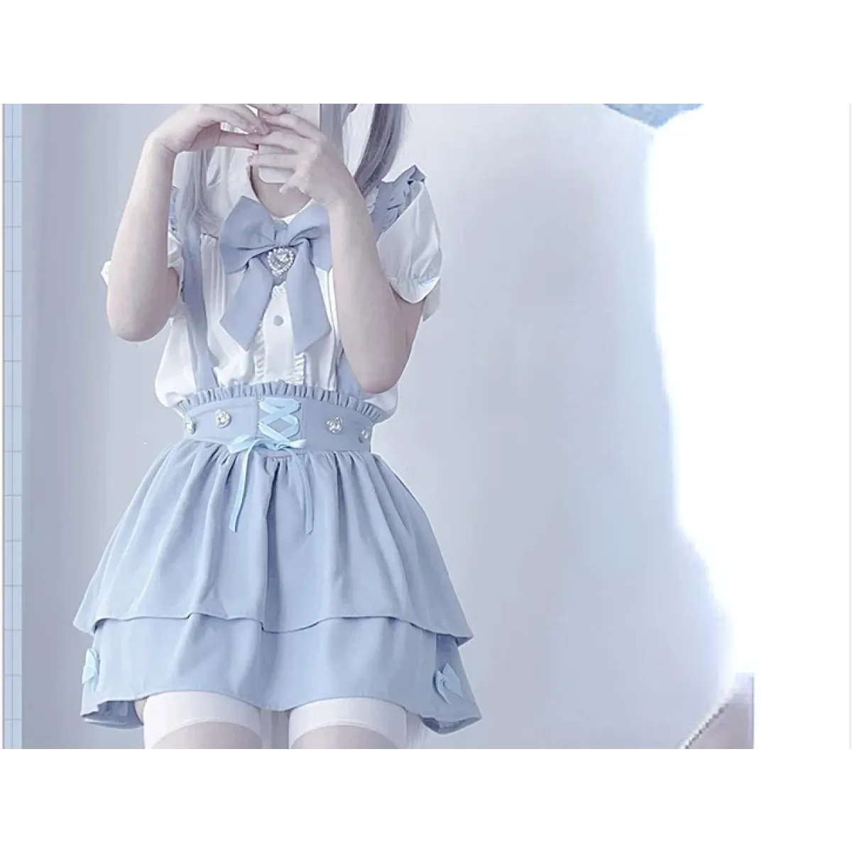 Sweet Fairy Kei Ribbon Blouse