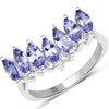 1.68 Carat Genuine Tanzanite .925 Sterling Silver Ring