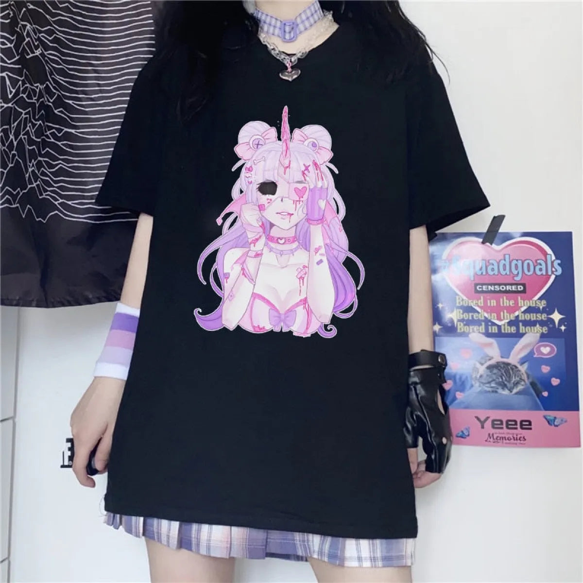 Sexy Harajuku Anime Girl Shirt