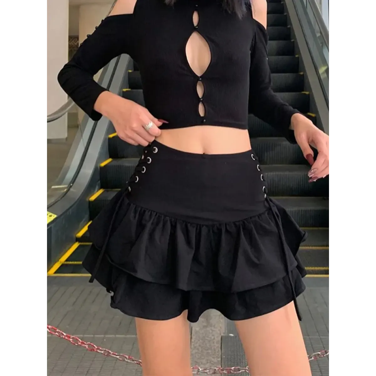 Harajuku E-girl High Waist Mini Skirt