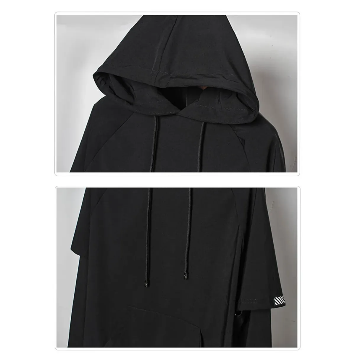 Harajuku Layered Techwear Hoodie