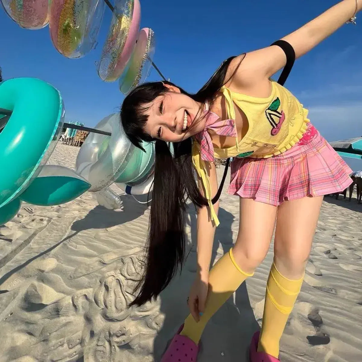 Harajuku Plaid Pleated Skirt