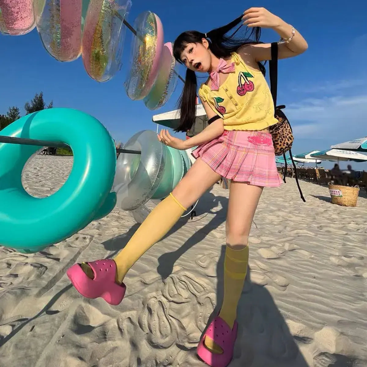 Harajuku Plaid Pleated Skirt