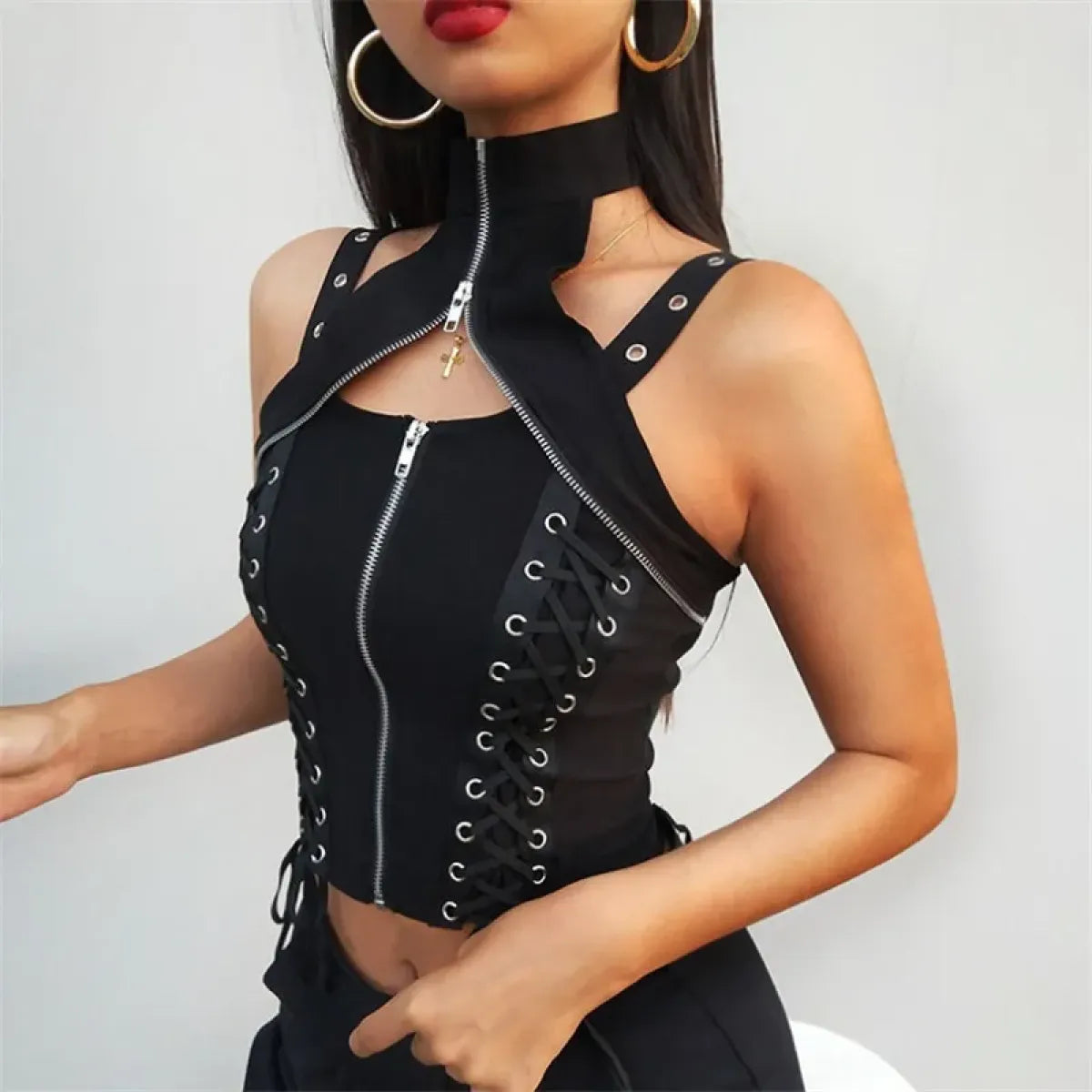 Harajuku Punk Grunge Halter Corset
