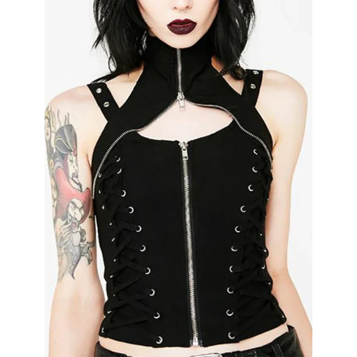 Harajuku Punk Grunge Halter Corset