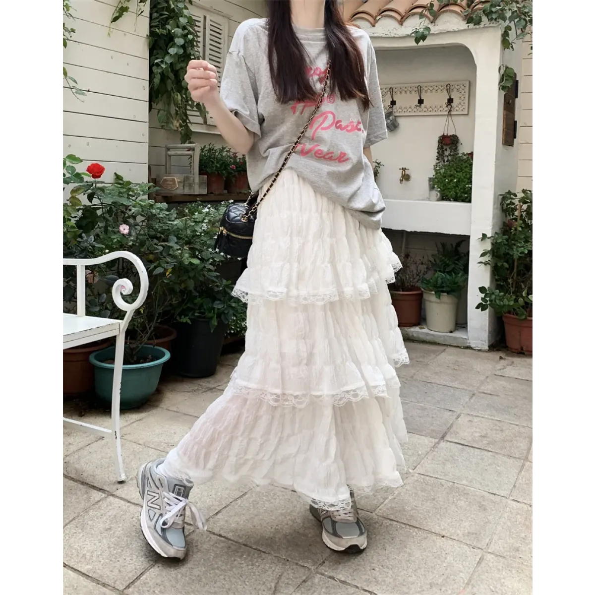 Harajuku Ruffle Lace Skirt