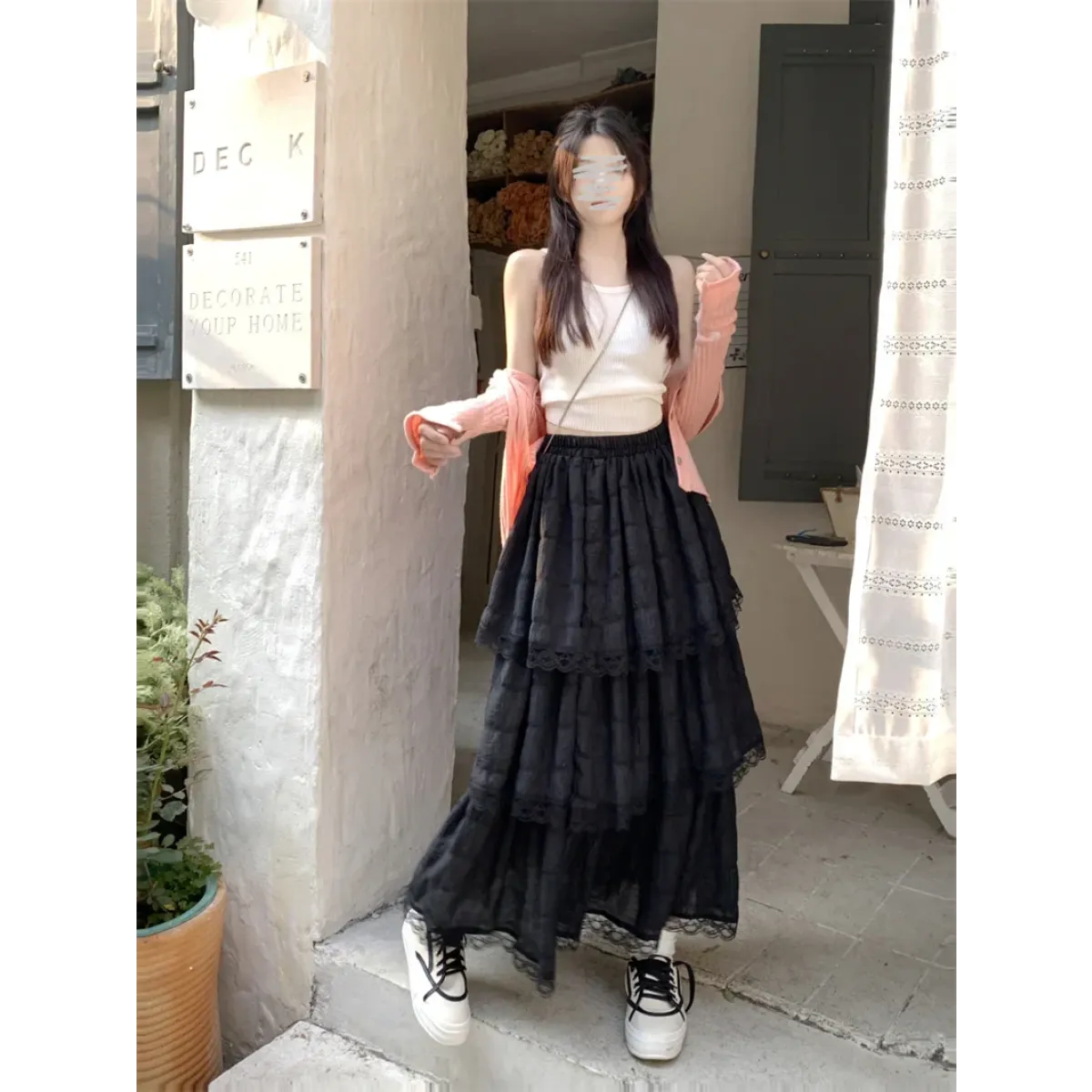 Harajuku Ruffle Lace Skirt