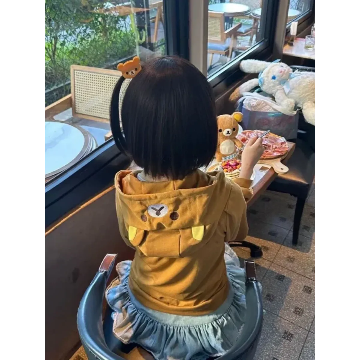 Kawaii Bear Hoodie - Harajuku Y2K Zipper Sweatshirt for Women