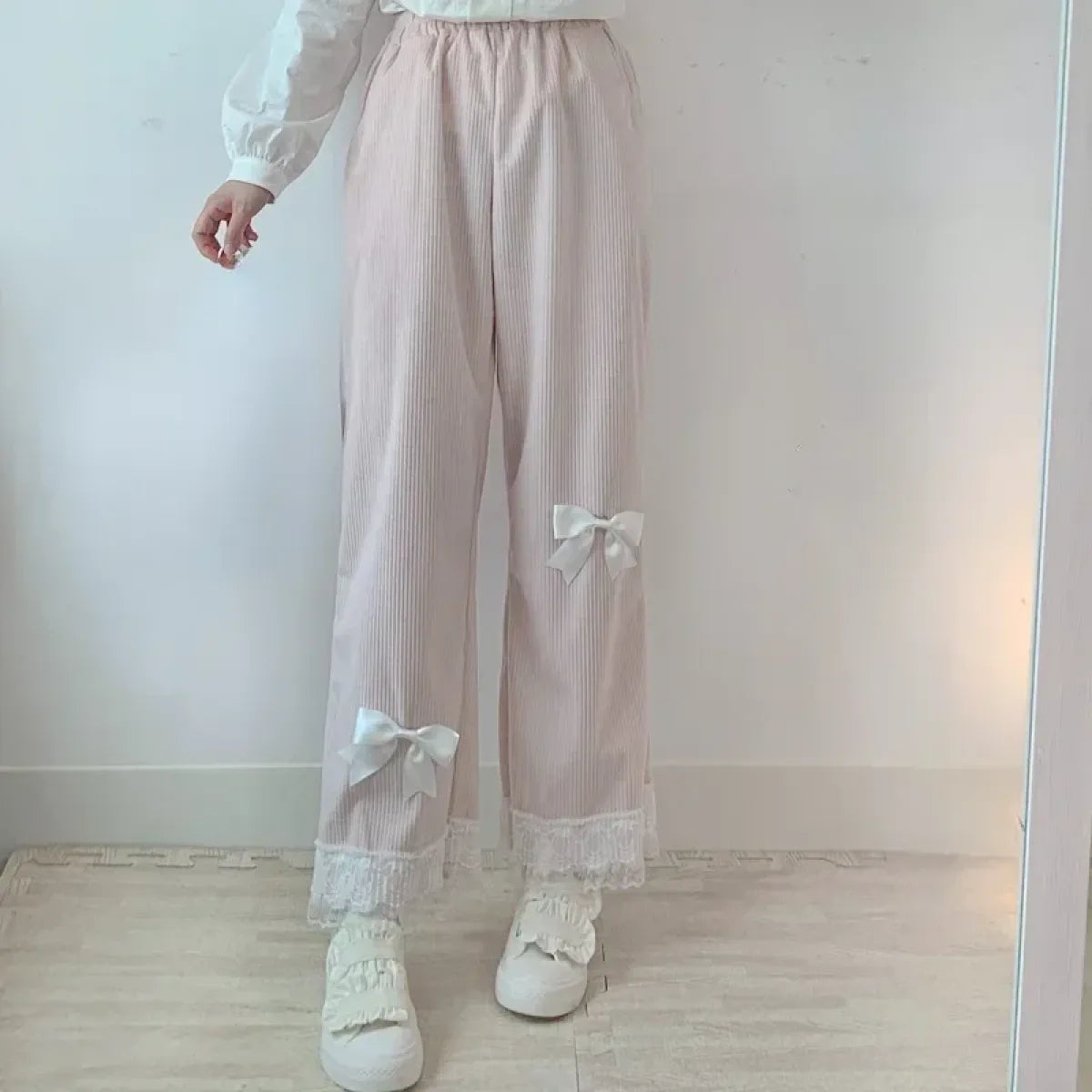 Kawaii High Waist Corduroy Lolita Pants