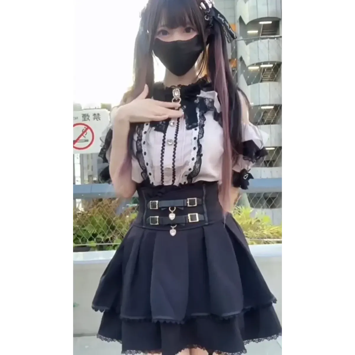 High Waist Lolita Mini Skirt – Sweet Lace & Bow Details