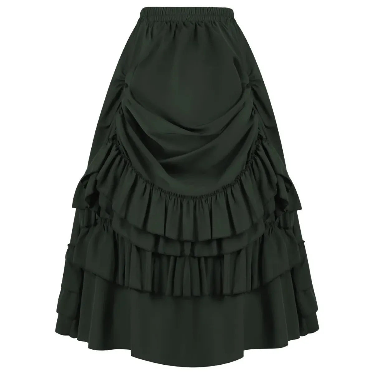 High Waist Victorian Ruffled Skirt – Gothic Steampunk