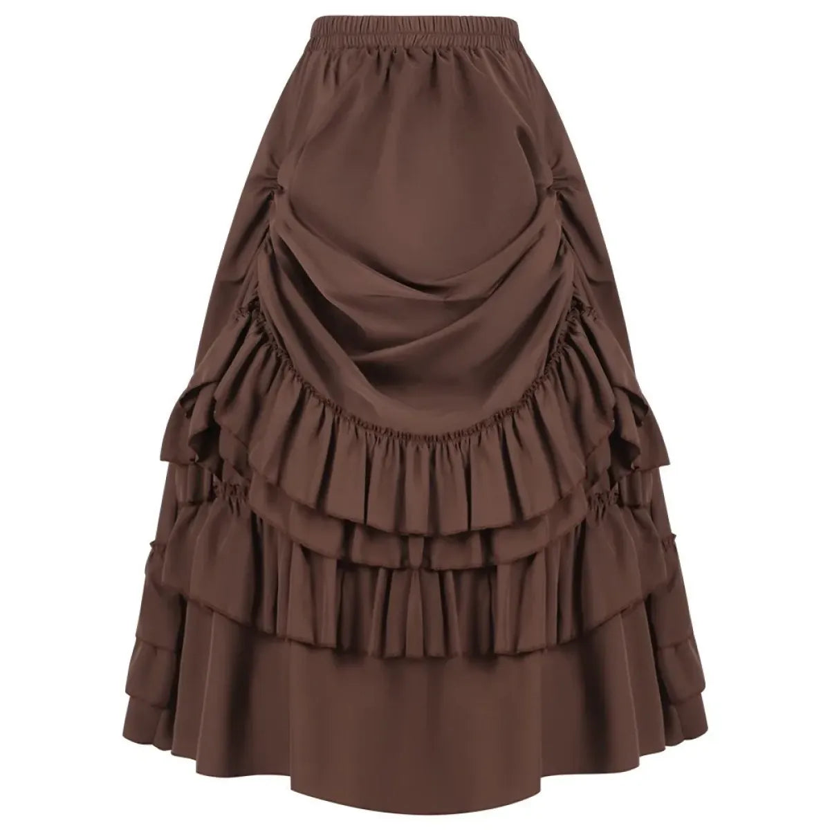 High Waist Victorian Ruffled Skirt – Gothic Steampunk