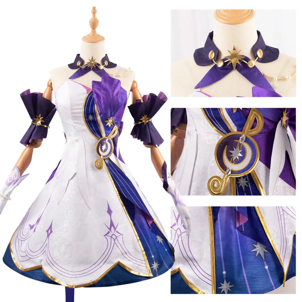 Honkai Star Rail Robin Cosplay Costume – Dress, Wig, Wings & Accessories