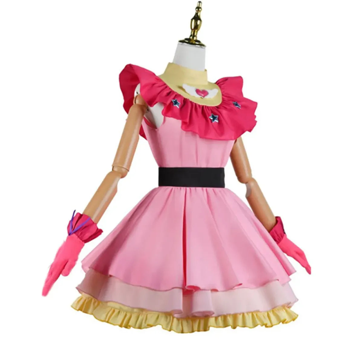 OSHI NO KO Ai Hoshino Cosplay Costume - Lolita Pink Uniform Dress