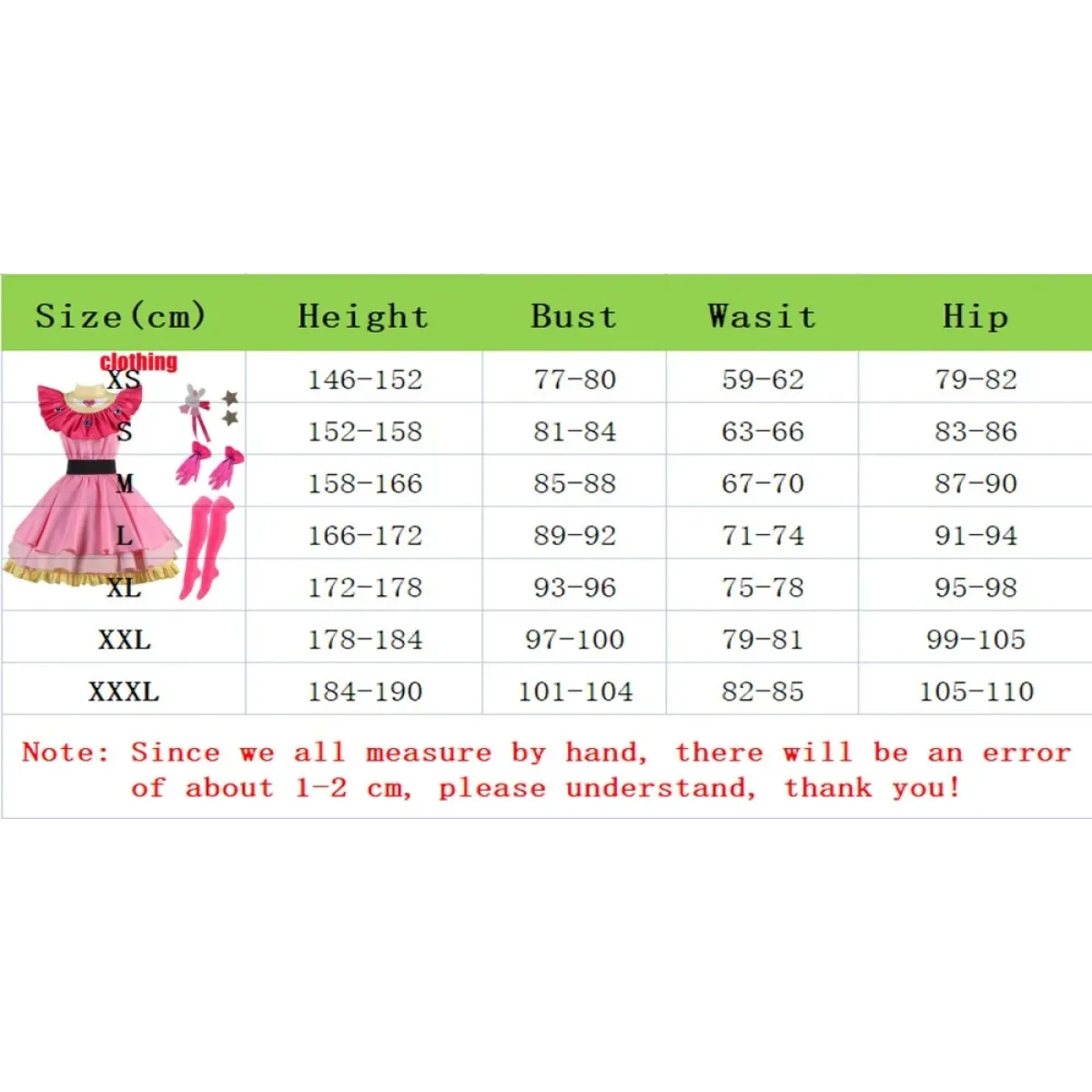 OSHI NO KO Ai Hoshino Cosplay Costume - Lolita Pink Uniform Dress