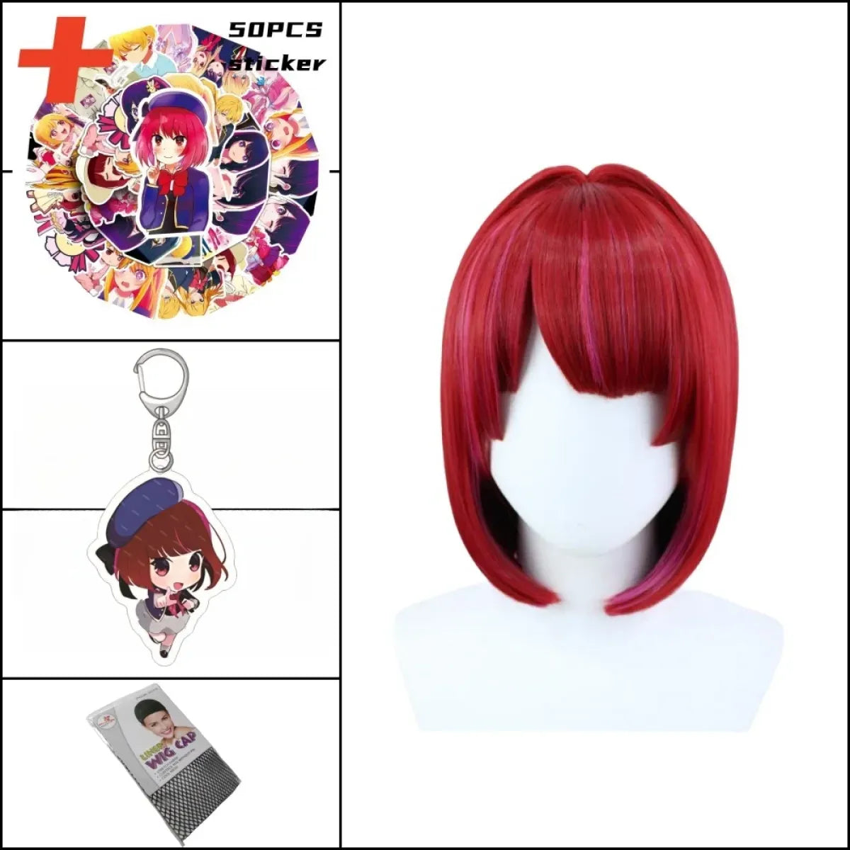 OSHI NO KO Ai Hoshino Cosplay Costume - Lolita Pink Uniform Dress