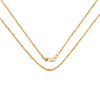14K Yellow Gold 18inch 1.5mm Lite Rope Chain with Lobster Clasp