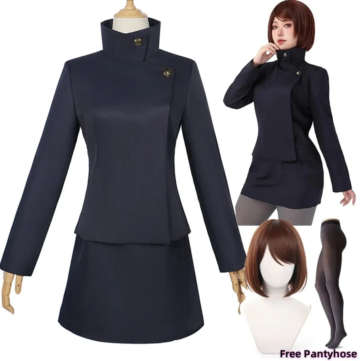 Ieiri Shoko Cosplay Outfit – Jujutsu Kaisen School Uniform Set