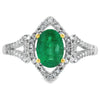 .94ct Emerald Diamond Ring 14KT White Gold