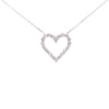 .25ct Diamond Heart Love Pendant Sterling Silver