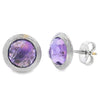 2.20ct Amethyst Earrings 14KT White Gold