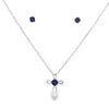 Created Sapphire Jewelry sets Sterling Silver