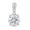 2.00ct Moissanite Pendant Sterling Silver