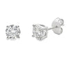 1.00ct Lab Grown Diamond Stud Earrings Sterling Silver