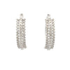 1.02ct Diamond Hoop Earrings 10KT White Gold