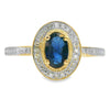 .67ct Sapphire Diamond Ring 10KT Yellow Gold